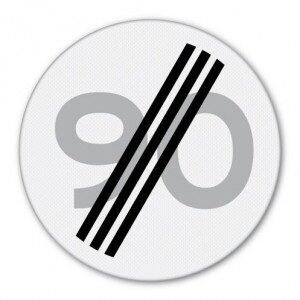 Verkeersbord ALU reflectie A02-90