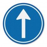 Verkeersbord ALU reflectie D04