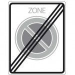 Verkeersbord - Zonebord  ALU reflectie E01ZE  