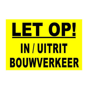 Tekstbord kunststof 60x40cm